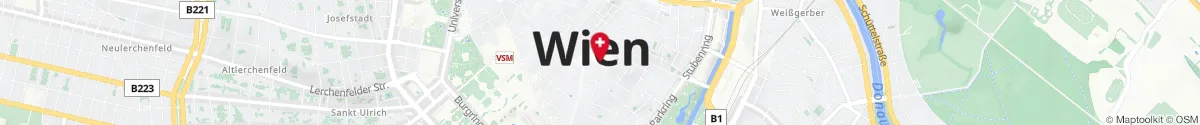 Kartendarstellung des Standorts für Alte Feldapotheke in 1010 Wien
